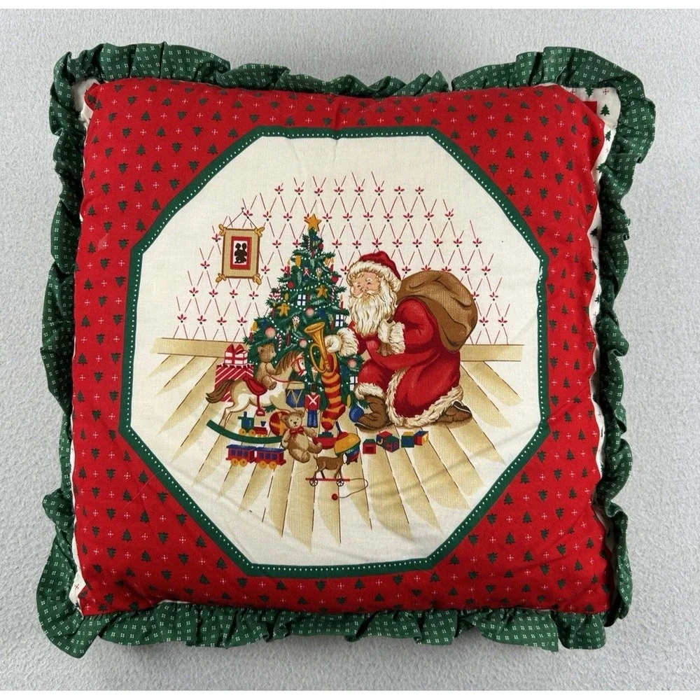 VTG 90's Christmas Throw Pillow 15
